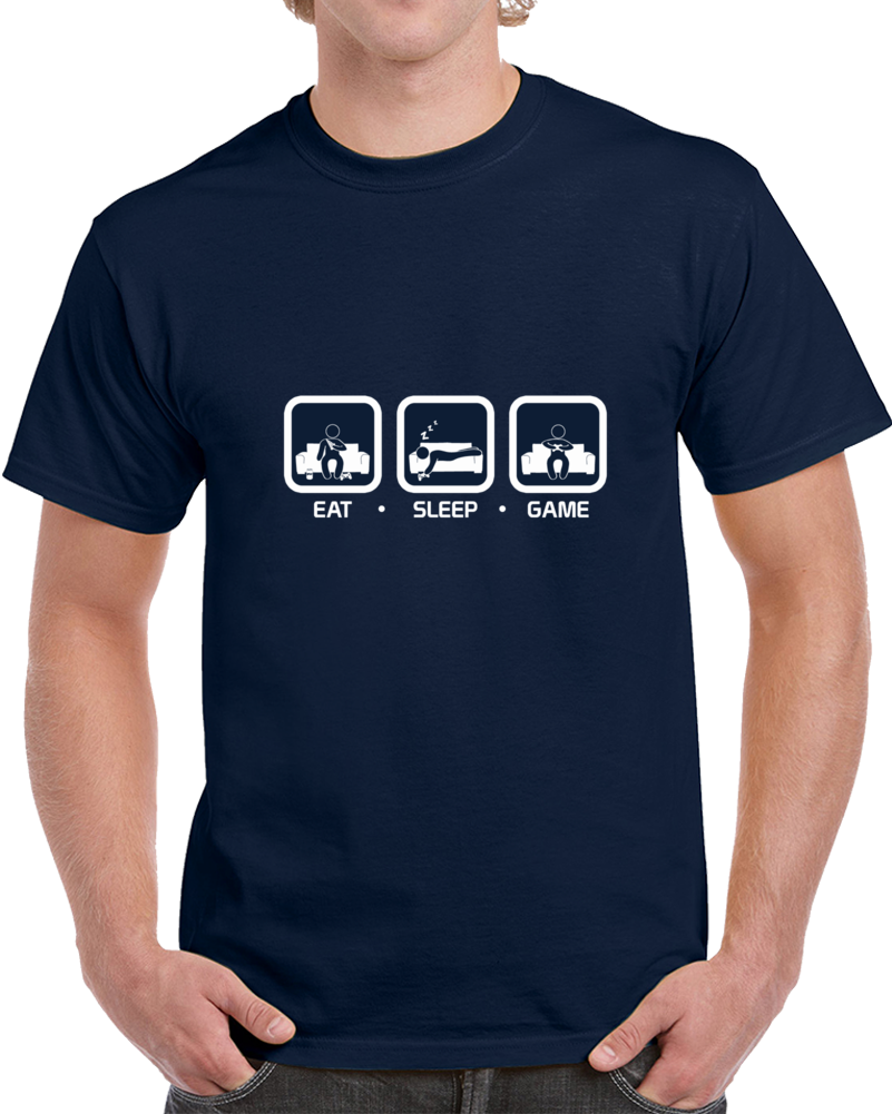 Eat Sleep Game Video Gamer Nintendo Playstation Gaming T Shirt