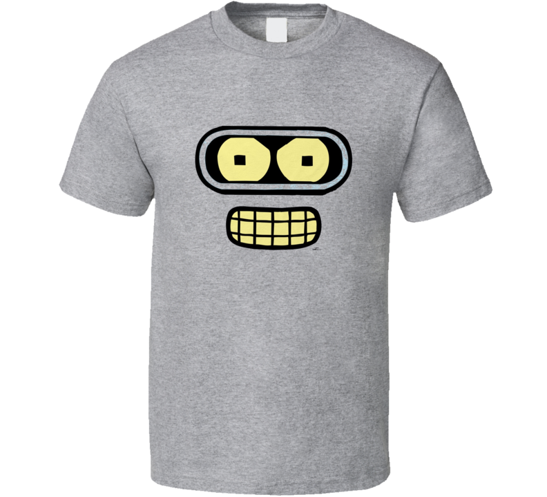 Futurama Bender Face Classic Tv Show T Shirt Futurama Bender Face Classic Tv Show T Shirt