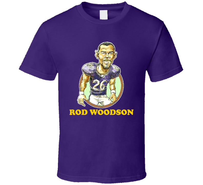 Rod Woodson Minnesota Football Retro Caricature T Shirt Rod Woodson Minnesota Football Retro Caricature T Shirt
