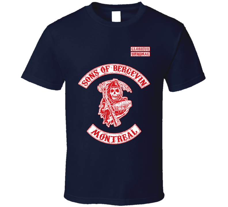 Sons Of Bergevin Montreal Marc Canadiens Reaper SOA Biker Hockey T Shirt Sons Of Bergevin Montreal Marc Canadiens Reaper SOA Biker Hockey T Shirt