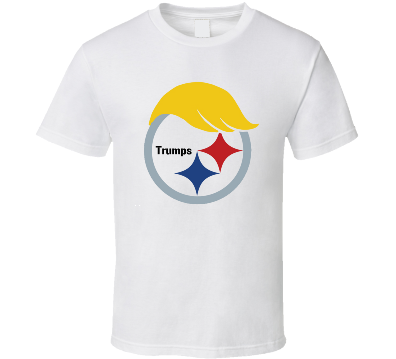 Pittsburgh Steeler Donald Trump Hybrid Logo T Shirt