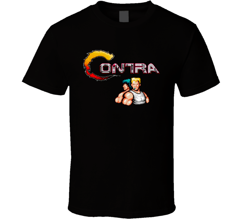 Contra Video Game Retro 80s T Shirt