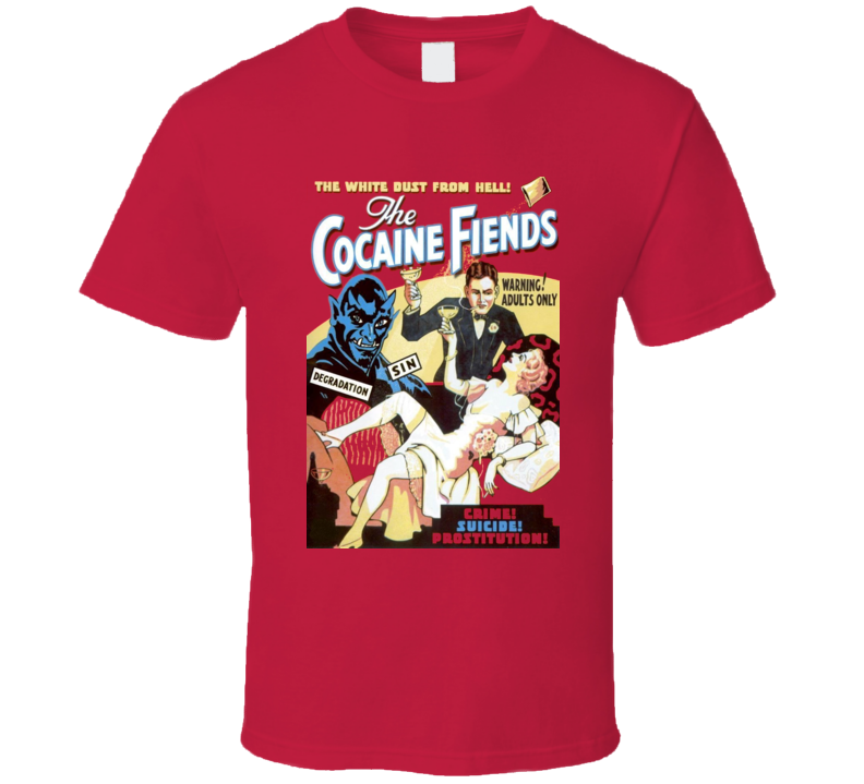 The Cocaine Fiends Movie Classic T Shirt The Cocaine Fiends Movie Classic T Shirt
