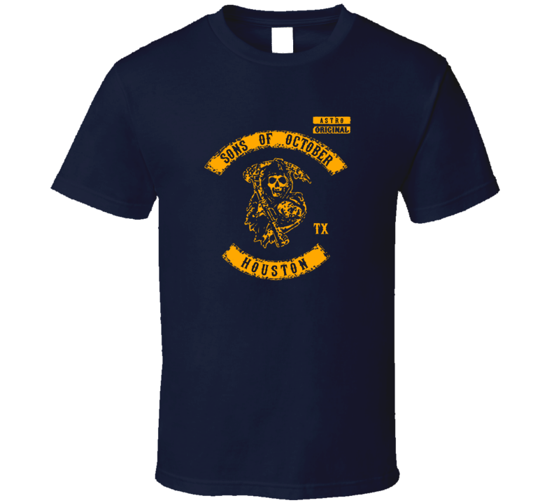 Sons Of October Houston Baseball Playoffs Astro Navy T Shirt Sons Of October Houston Baseball Playoffs Astro Navy T Shirt