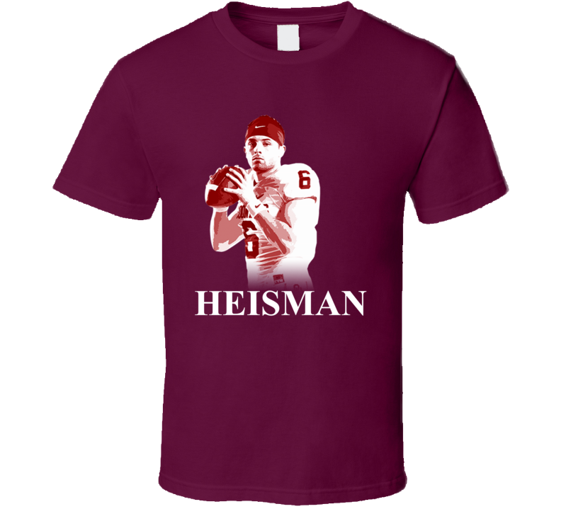 Baker Mayfied Heisman Winner Mvp Qb College Football T Shirt