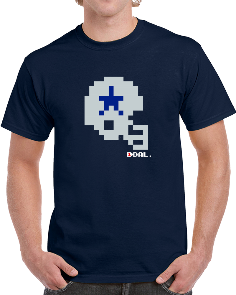 Tecmo Bowl Dallas Football Helmet Video Game Nintendo T Shirt