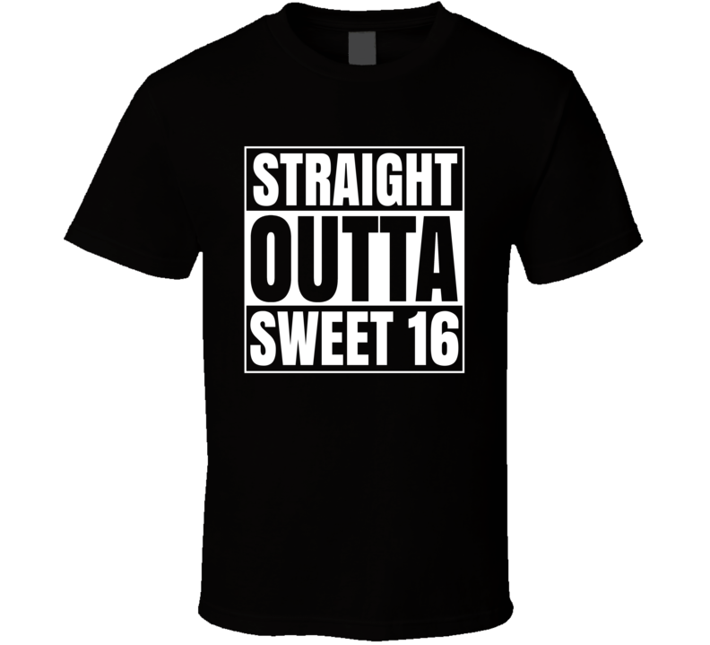 Straight Outta Sweet 16 March Madness Basketball Compton Parody T Shirt Straight Outta Sweet 16 March Madness Basketball Compton Parody T Shirt