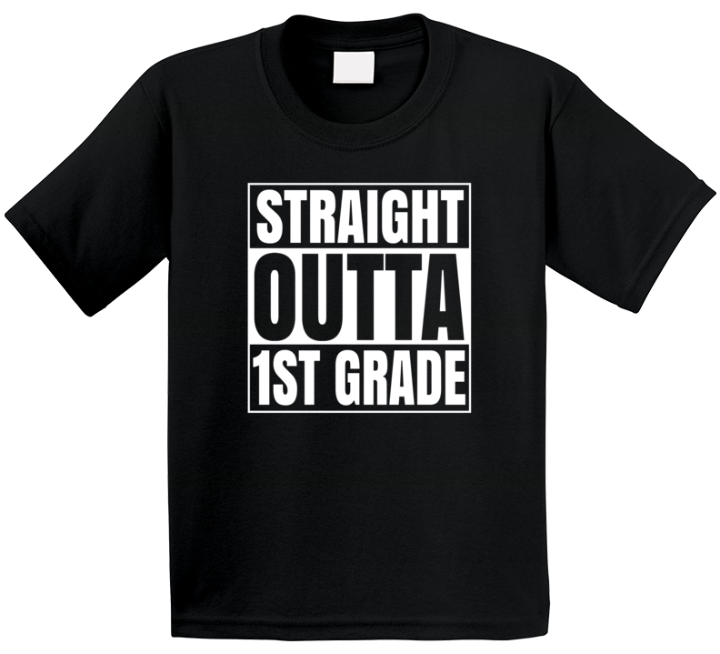 Straight Outta First Grade Compton Style Kids T Shirt Straight Outta First Grade Compton Style Kids T Shirt