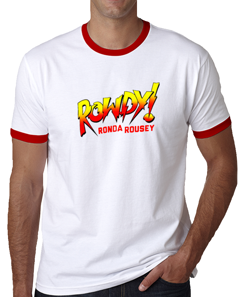 rowdy red t shirt