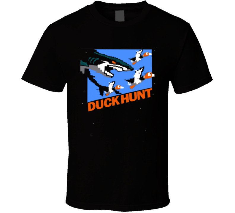 San Jose Hockey Shark Duck Hunt Playoff Hunt T Shirt San Jose Hockey Shark Duck Hunt Playoff Hunt T Shirt