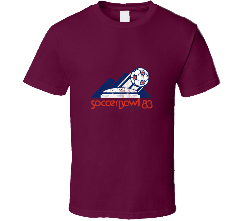Vancouver Nasl Soccerbowl 1983 Vintage Retro Soccer Burgundy T Shirt Vancouver Nasl Soccerbowl 1983 Vintage Retro Soccer Burgundy T Shirt
