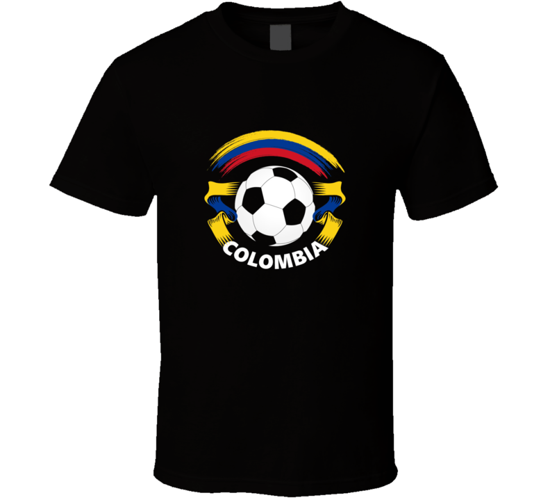 Colombia Soccer Football 2018 World Cup Ribbons Ball Fan Supporter T Shirt Colombia Soccer Football 2018 World Cup Ribbons Ball Fan Supporter T Shirt