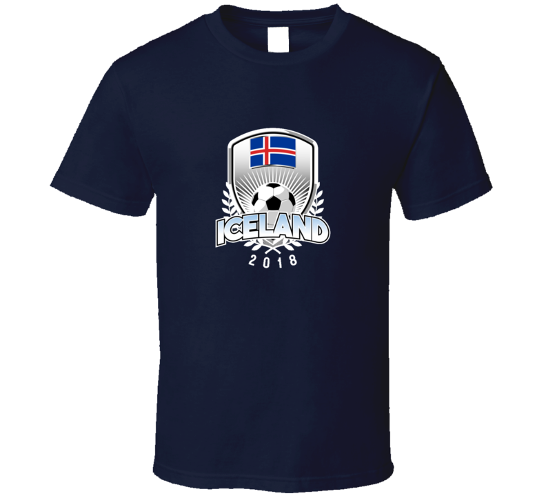 Iceland 2018 World Cup National Logo Underdog Soccer Supporter Fan T Shirt Iceland 2018 World Cup National Logo Underdog Soccer Supporter Fan T Shirt