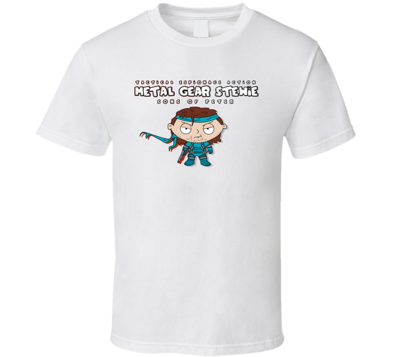 Metal Gear Solid Family Guy Parody Funny Stewie T Shirt Metal Gear Solid Family Guy Parody Funny Stewie T Shirt