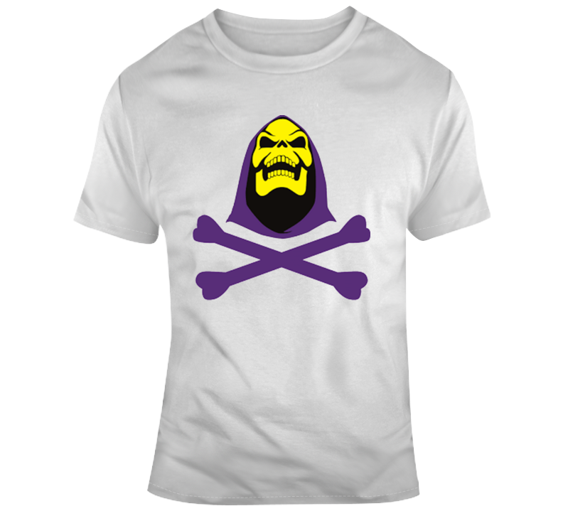 Skeletor Masters Of Universe Skull And Bones Cartoobn T Shirt