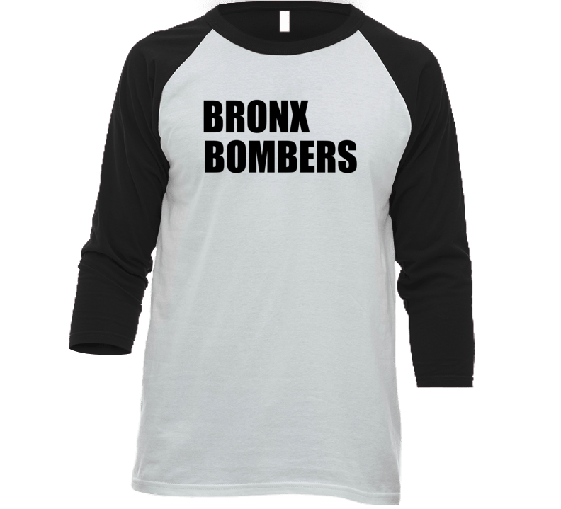 New York Bronx Bombers Baseball Raglan Long Sleeve Shirt