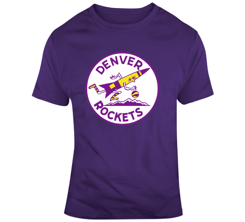 Denver Rockets Defunct Professional Basketball Team T Shirt Denver Rockets Defunct Professional Basketball Team T Shirt
