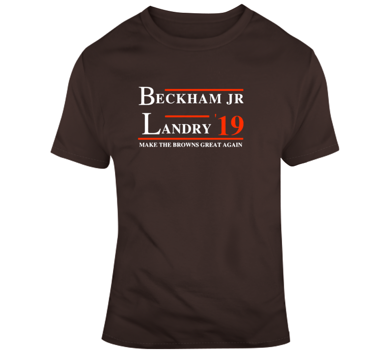 Odell Beckham Jr And Landry Obj Make Cleveland Great Again Football T Shirt