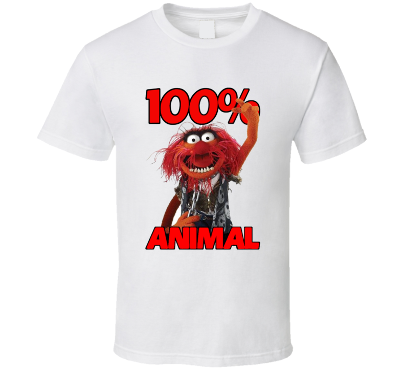 100% Animal Muppets Birthday Party T Shirt