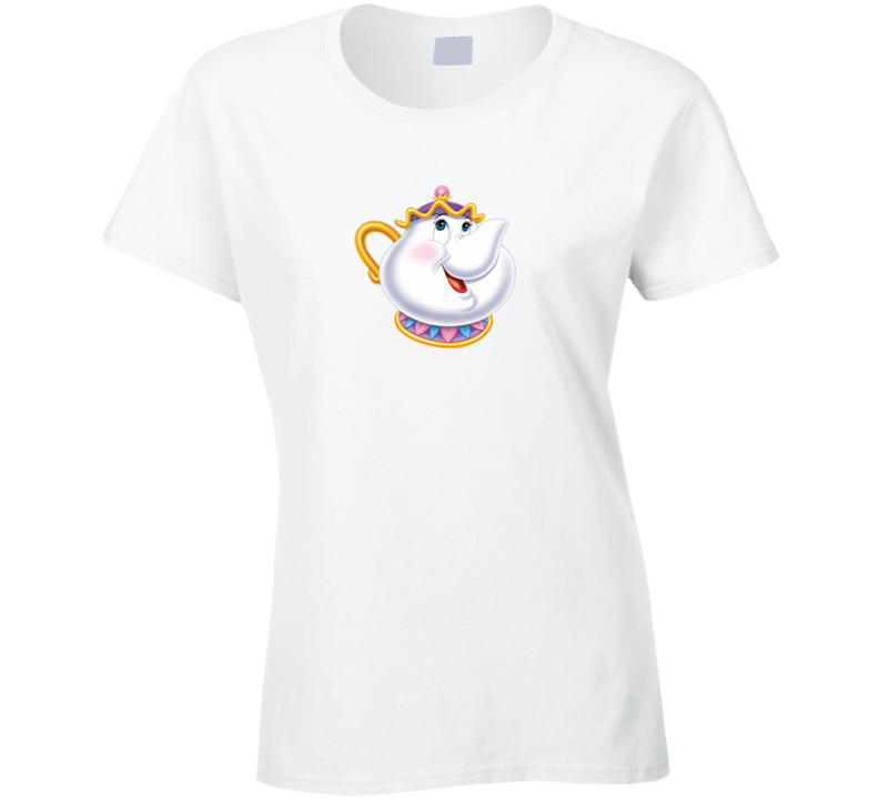 Mrs Potts Beauty Best Tea Cup Mother Moms Baby Set Ladies T Shirt