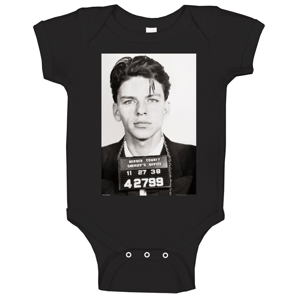 Frank Sinatra Police Mugshot Singer Musician Classic Baby One Piece