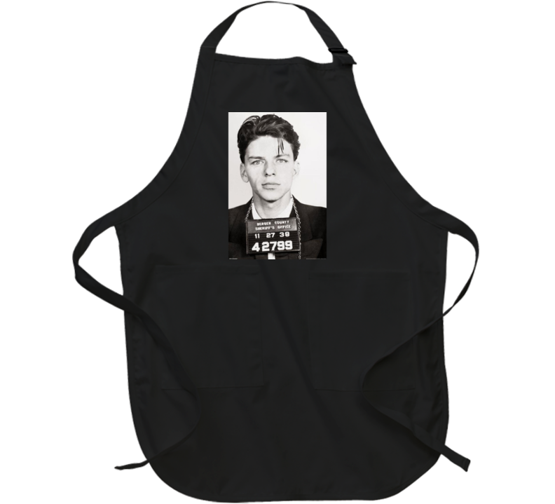 Frank Sinatra Police Mugshot Singer Musician Classic Apron