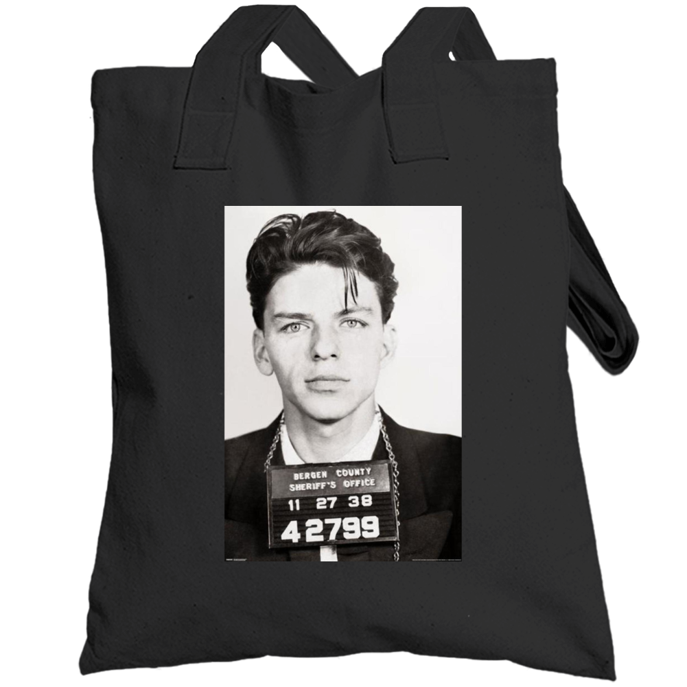 Frank Sinatra Police Mugshot Singer Musician Classic Totebag