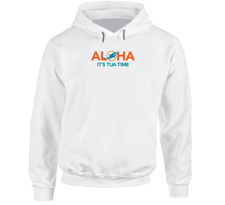 Aloha It's Tua Time Tagovailoa Qb Miami Football Hoodie