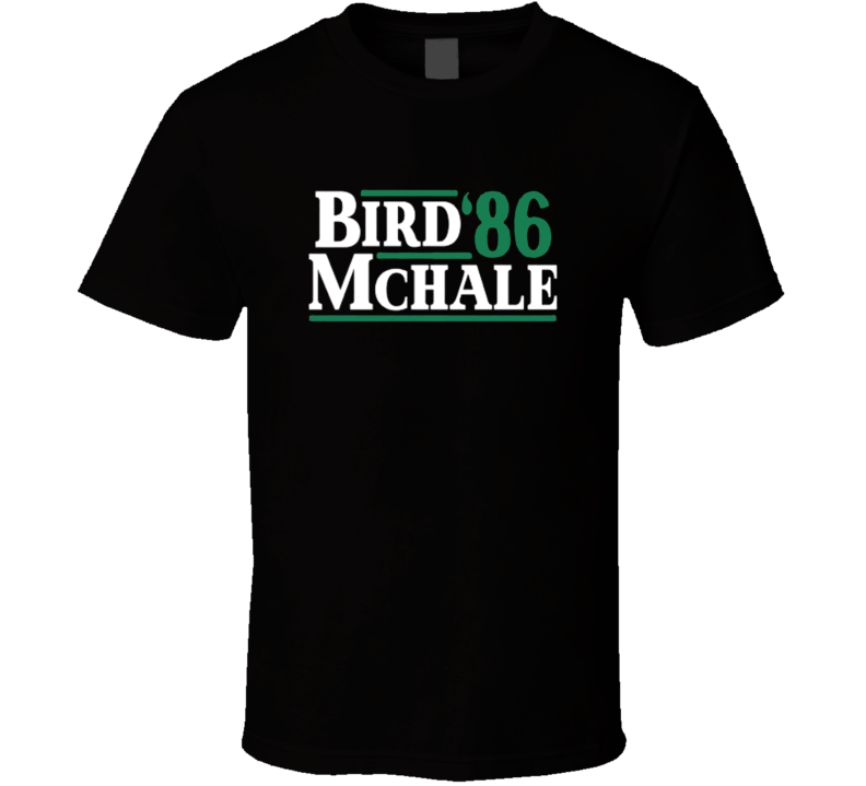 Larry Bird Kevin Mchale 1986 Presidential Boston Basketball T Shirt