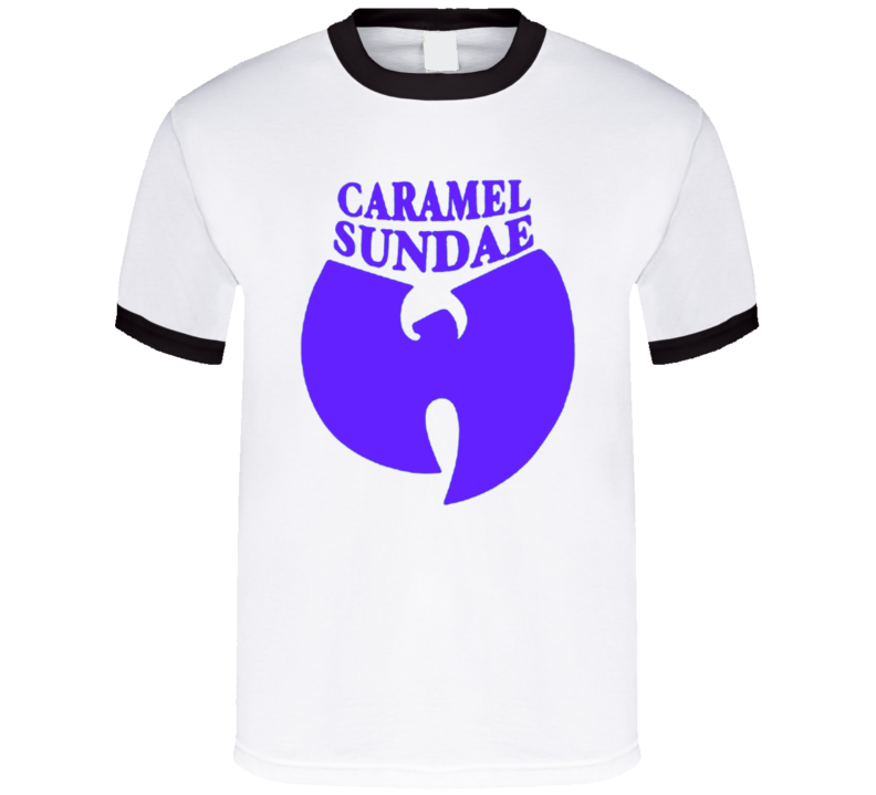 Wutang Caramel Sundae Rap Hip Hop Black Ringer T Shirt