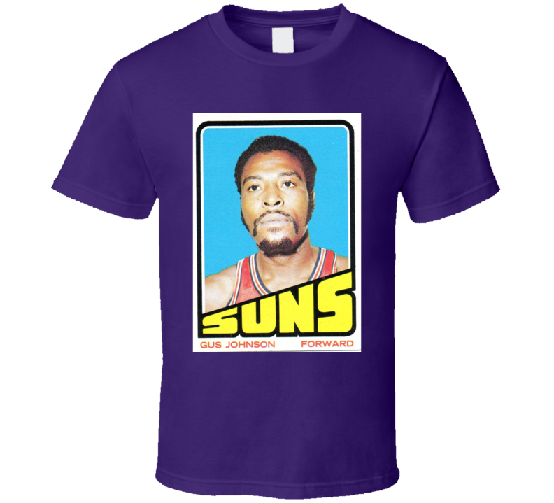 Phoenix Gus Johnson Retro Vintage Basketball Card T Shirt