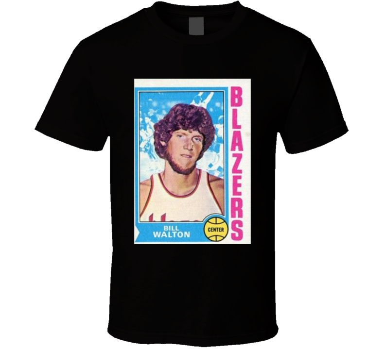 Bill Walton Portland Retro Vintage Topps Card Basketball T Shirt