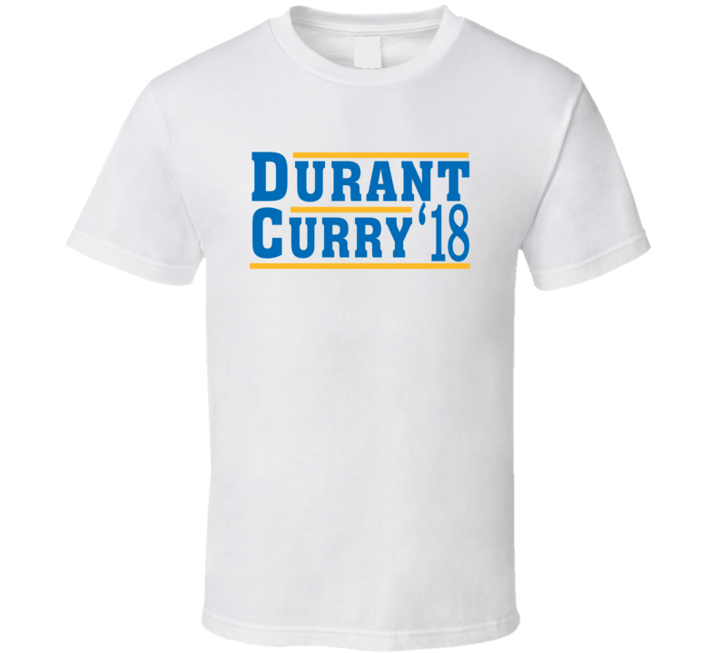 Kevin Durant Stephen Curry 2018 Golden State Election Style Champs Basketball Sports Fan T Shirt