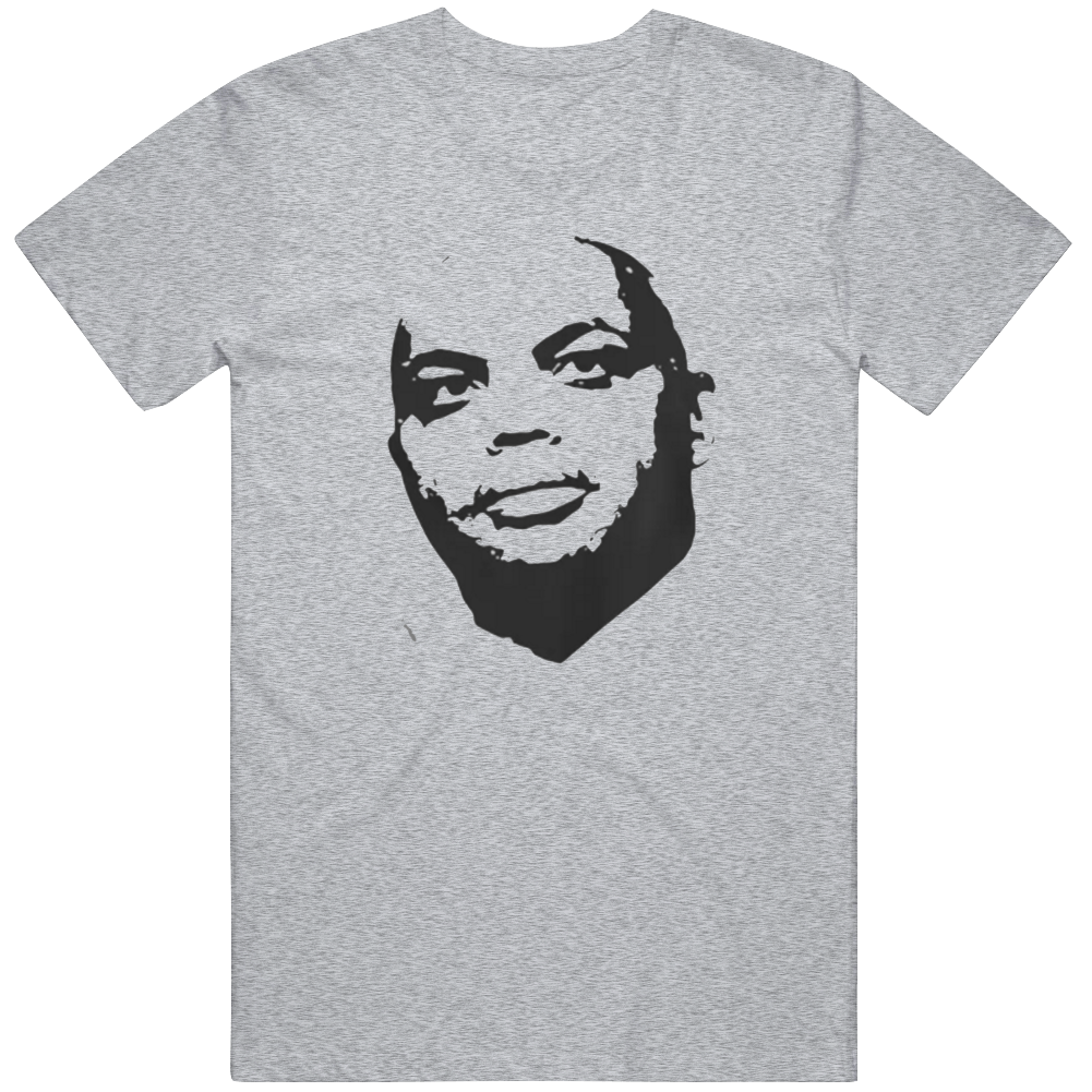 Charles Barkley Big Head Silhouette Basketball T Shirt