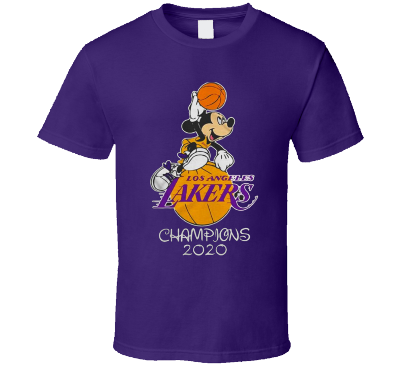 Los Angeles Mickey Bubble Champions Basketball T Shirt Los Angeles Mickey Bubble Champions Basketball T Shirt