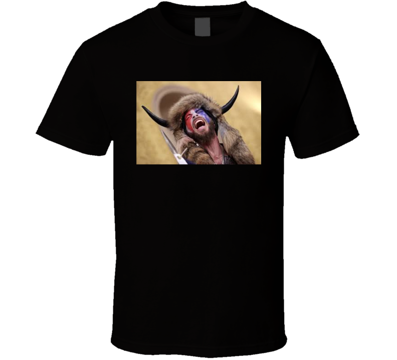 Jake Angeli Shirtless Man Horns Maga Trump Supporter T Shirt