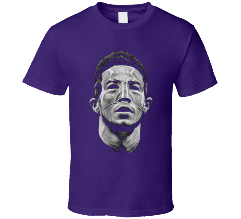 Devon Booker Phoenix Basketball Purple Big Head T Shirt Devon Booker Phoenix Basketball Purple Big Head T Shirt
