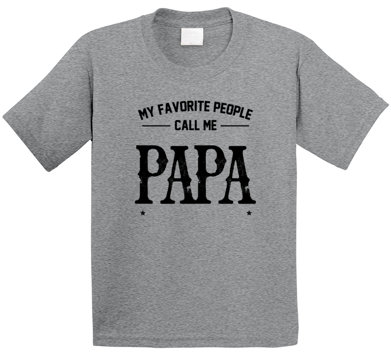 Fathers Day Custom Name Papa T Shirt