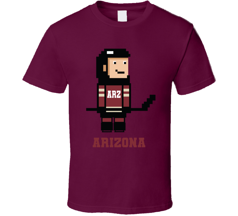 Arizona 8 Bit Hockey Fan T Shirt Arizona 8 Bit Hockey Fan T Shirt