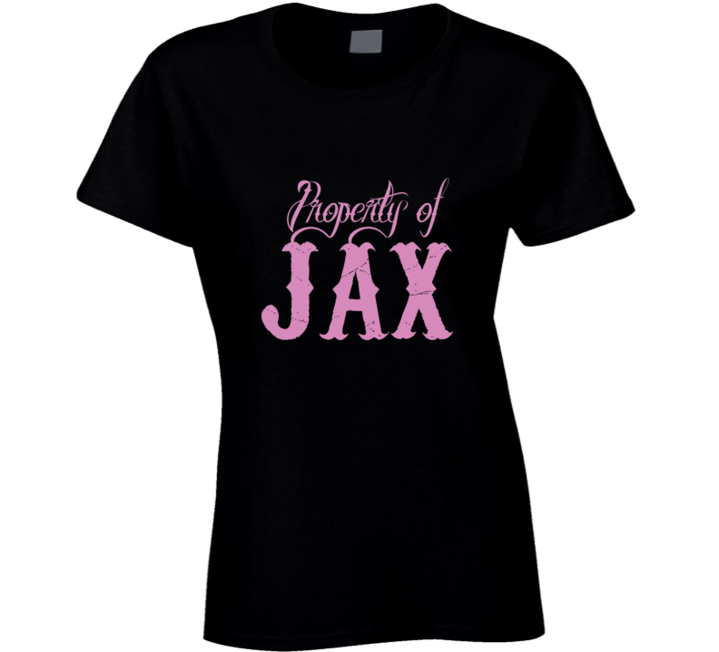 Property of Jax SOA Teller Biker Tv SHow Womens Ladies Pink Black T Shirt Property of Jax SOA Teller Biker Tv SHow Womens Ladies Pink Black T Shirt