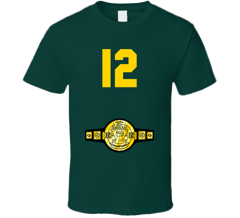 Aaron Rodgers Champion Belt Football T Shirt