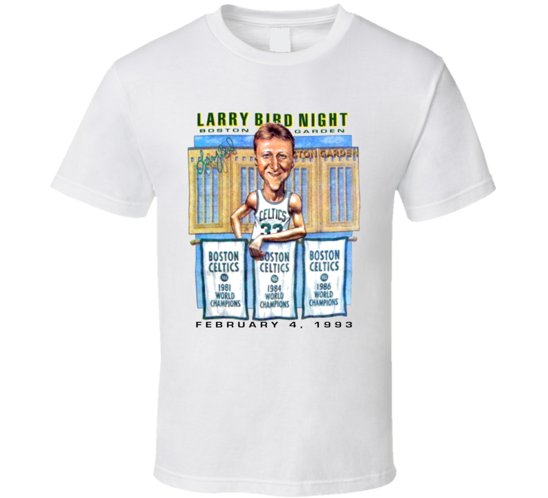 1980s Boston Celtics Larry Bird Caricature T-shirt