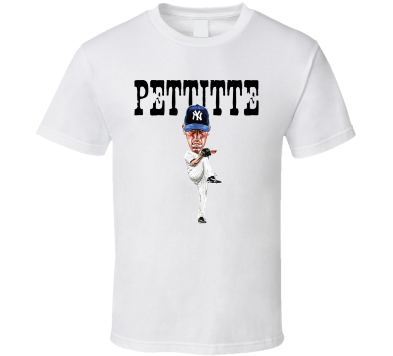 Andy Pettitte New York Baseball Caricature T Shirt