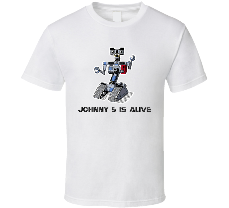 Short Circuit Johnny 5 Is Alive Robot Movie Retro T Shirt Short Circuit Johnny 5 Is Alive Robot Movie Retro T Shirt