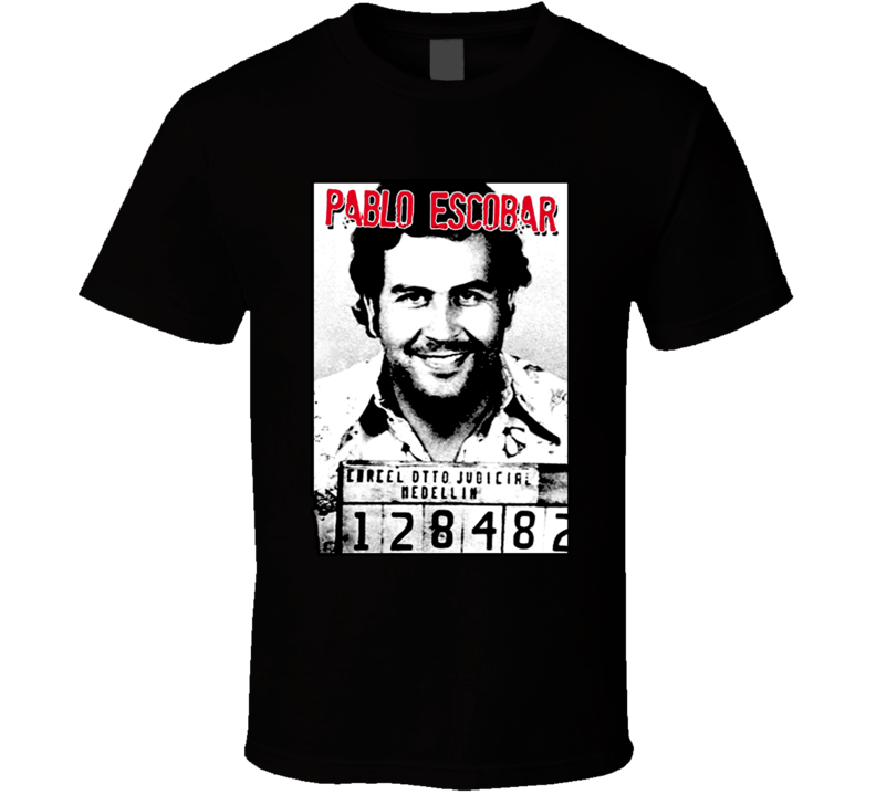 Pablo Escobar Columbian Drug Lord Medellin Gangster T Shirt