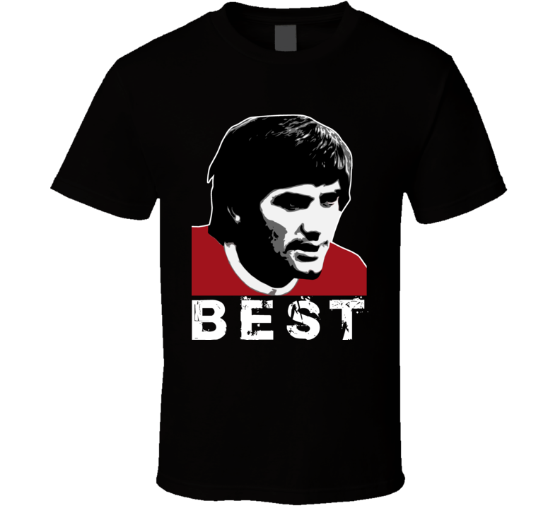 T-SHIRT COLLO V FOTO GEORGE BEST MOET THE HAPPINESS IS HAVE MY T-SHIRT NEW 