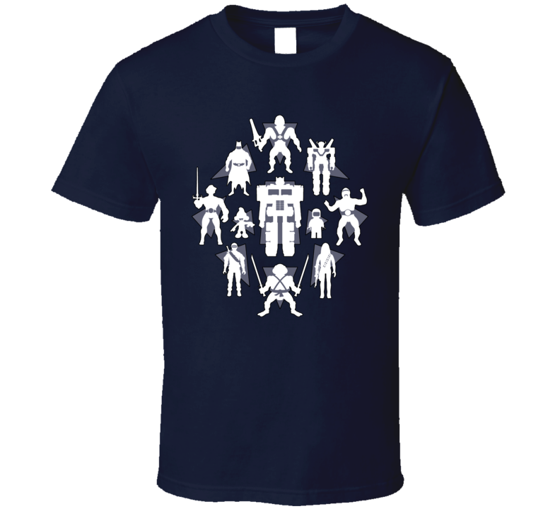 Super Hero Silhouettes T Shirt Super Hero Silhouettes T Shirt